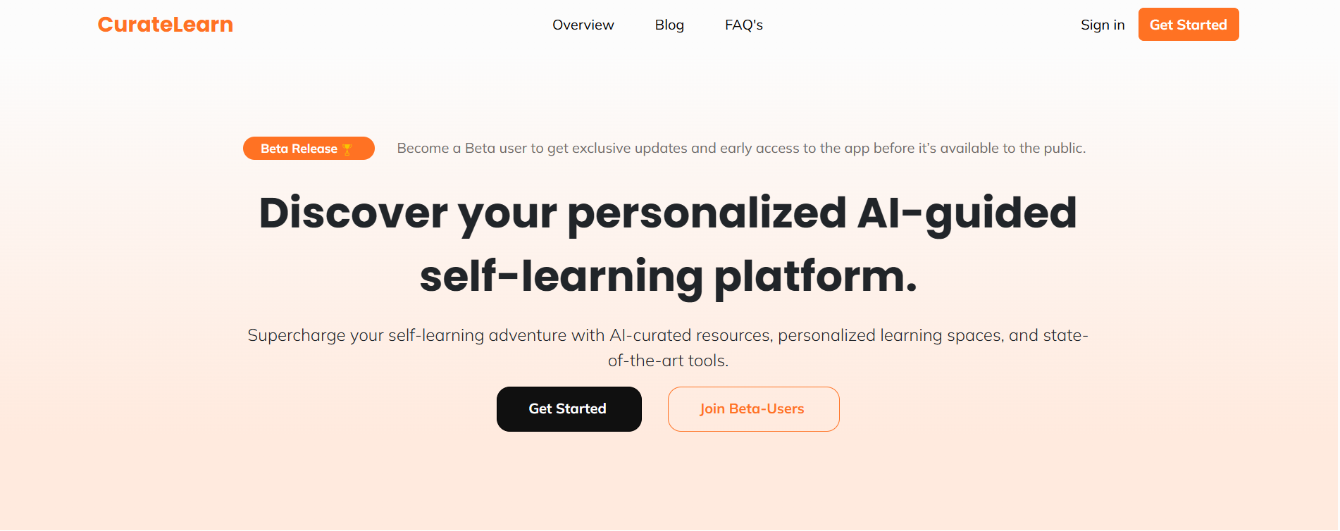 AI-guided self-learning platform