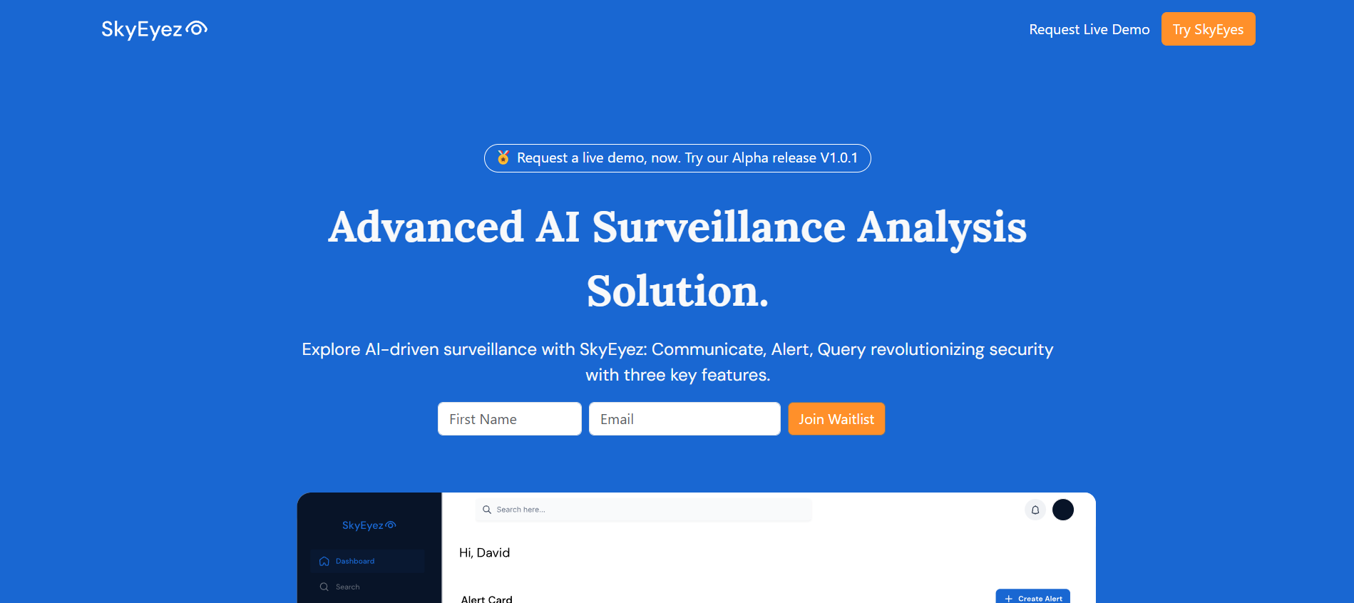 SkyEyez Analytics Platform